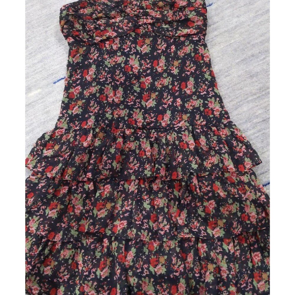 Express Strapless Floral Dress